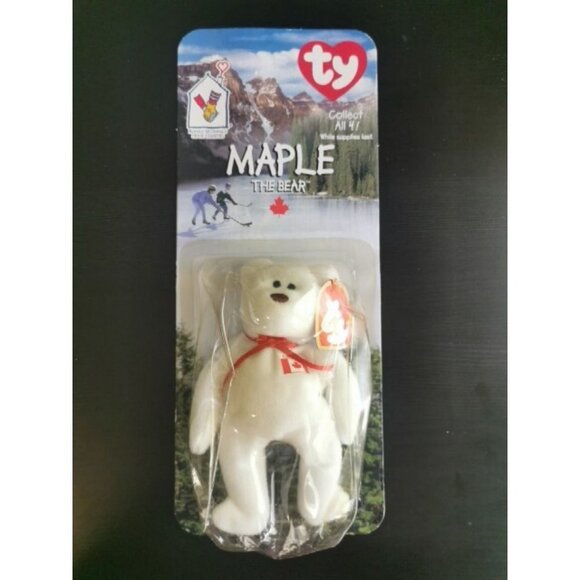 Ty Other - ty Beanie Babies Maple the Bear McDonalds House Only, Date Of Birth July 1, 1996